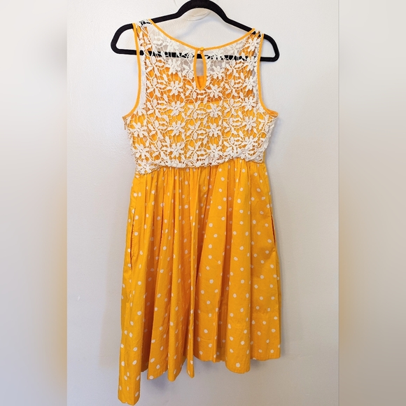Yellow Polka Dot Sundress Flared Dress Yellow And Black Polka Dot Dress Polka Dot Black And Yellow Polka Dot Sundress Flared Dress Yellow And Black Polka Dot Dress Polka Dot Black And